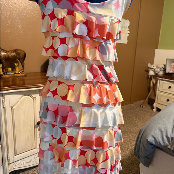 Colorful Ruffled Dress - Picture 2 of 5